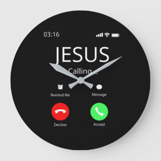 Jesus Is Calling - Christian Large Clock