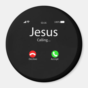 Jesus Is Calling Christian Magnet