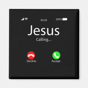 Jesus Is Calling Christian Magnet