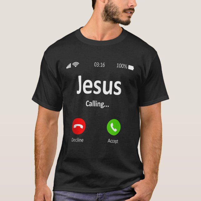 Jesus Is Calling Christian Tank Top (Front)
