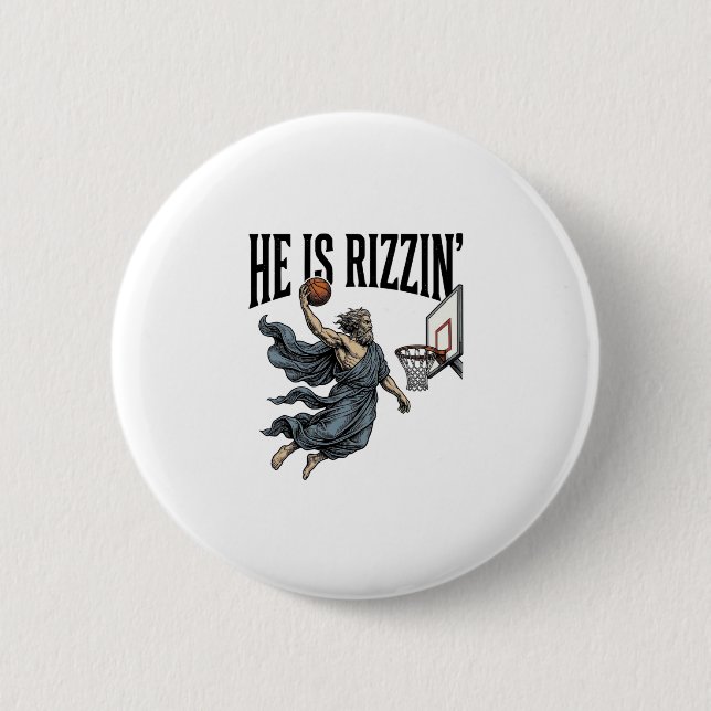 Jesus Is Calling Phone Screen Christian Vector Des 6 Cm Round Badge (Front)