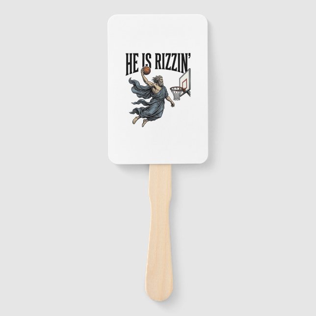 Jesus Is Calling Phone Screen Christian Vector Des Hand Fan (Front)