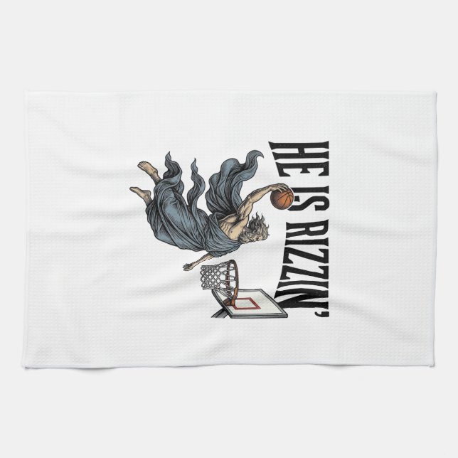 Jesus Is Calling Phone Screen Christian Vector Des Tea Towel (Horizontal)
