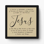 "Jesus is" Christian faith tabletop based