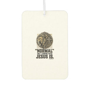 Jesus Is Coming Back Lion Cross Christian Shirt Car Air Freshener