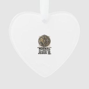 Jesus Is Coming Back Lion Cross Christian Shirt Ornament