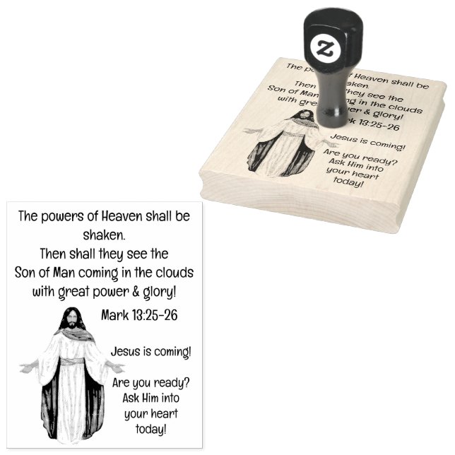 Jesus is coming! rubber stamp (Stamped)