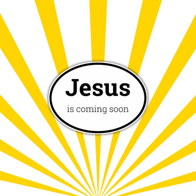 Jesus Is Coming Soon Black Custom-Cut Vinyl  (Creator Uploaded)
