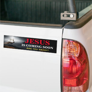 JESUS IS COMING SOON Bumper Sticker