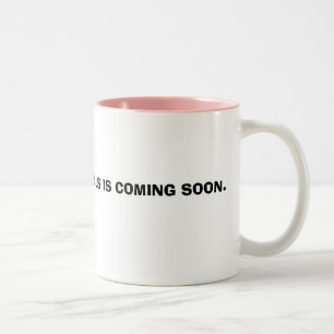 JESUS IS COMING SOON. Two-Tone COFFEE MUG