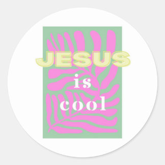 Jesus is Cool, PopArt Sticker , Christian Gift