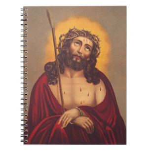Jesus is crowned with a crown of thorns notebook