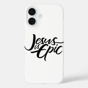 Jesus is EPIC - Lettering Religious Calligraphy iPhone 16 Case