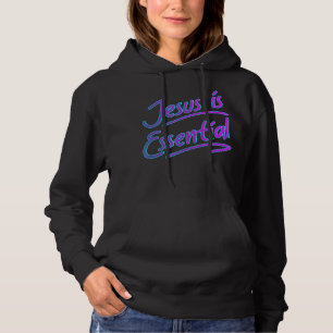 Jesus Is Essential Shirt, 90s Style Womens Jesus T Hoodie
