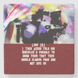 Jesus is friends  stone coaster