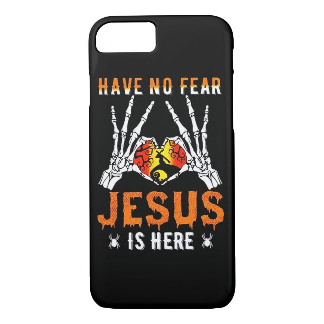 Jesus Is Heart Skeleton Hand  Case-Mate iPhone Case (Back)