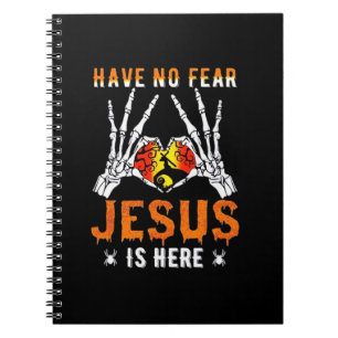 Jesus Is Heart Skeleton Hand Notebook