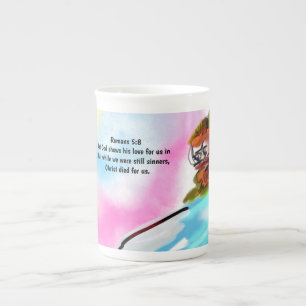 Jesus is here  bone china mug