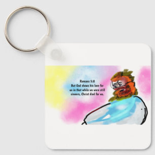 Jesus is here  key ring