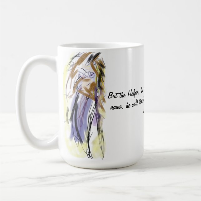 Jesus is holy ghost Two-Tone coffee mug (Left)
