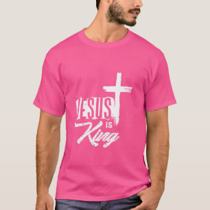 Jesus Is King Bible Scripture Quote Christian Crow T-Shirt