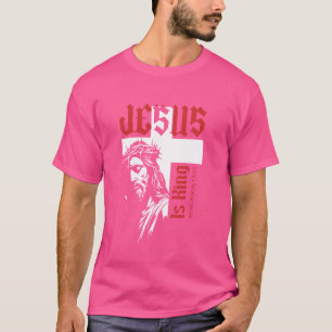 Jesus Is King Bible Scripture Quote Christian Crow T-Shirt