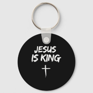 Jesus Is King Bible Verse John 14_6 Christian God Key Ring