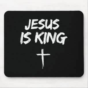 Jesus Is King Bible Verse John 14_6 Christian God Mouse Mat