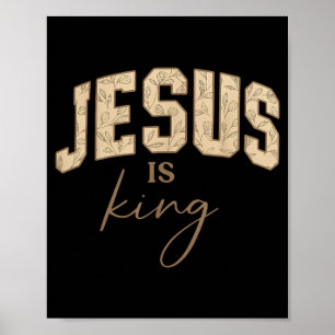 Jesus.is King Bible Verse John 14_6 Christian Reli Poster