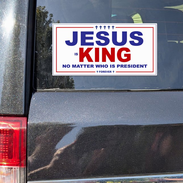 Jesus is King Campaign Style Vinyl Decal (Creator Uploaded)