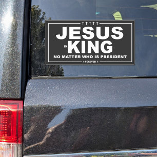 Jesus is King Campaign Style Vinyl Decal
