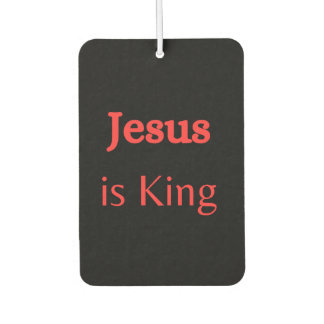 Jesus is King  Car Air Freshener