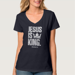 Jesus Is King Christian Bible Scripture Quote T-Shirt