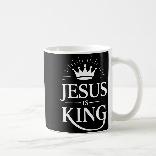 Jesus Is King Christian  Coffee Mug (Right)