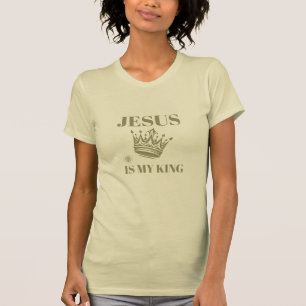 Jesus Is King Christian Design T-Shirt