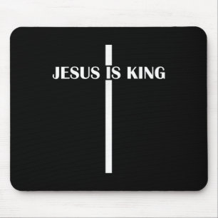 Jesus Is King Christian Faith Church Jesus Is King Mouse Mat