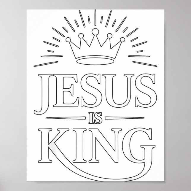 Jesus Is King Christian  Poster (Front)