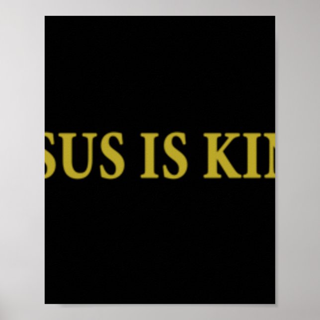 Jesus is King Christian Pullover HoodieJesus is Ki Poster (Front)