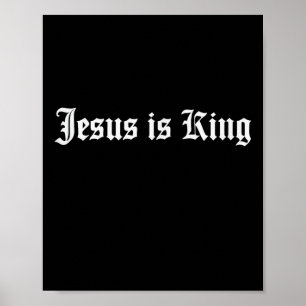 Jesus Is King Christian Streetwear Poster