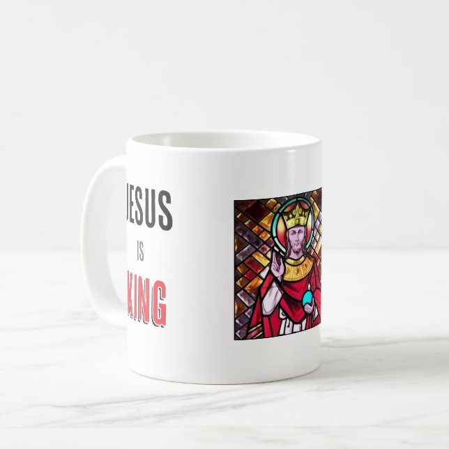 Jesus is King  Coffee Mug (Front Left)