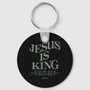 Jesus Is King Jesus John 14_6 Costume Christian Key Ring