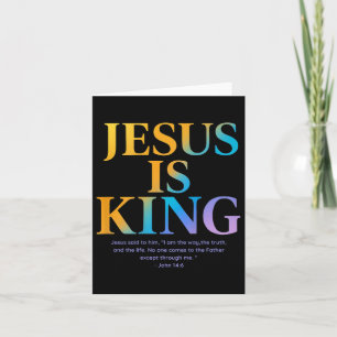 Jesus Is King Jesus John 14_6 Costume Christian (o Card