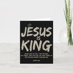 Jesus Is King John 14_6 Costume Jesus Christian (o Card