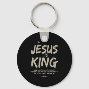 Jesus Is King John 14_6 Costume Jesus Christian (o Key Ring