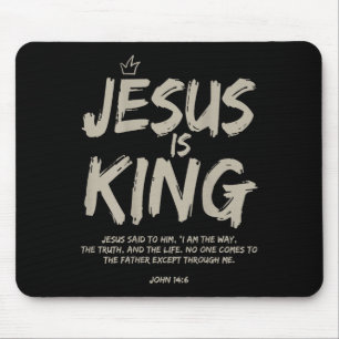 Jesus Is King John 14_6 Costume Jesus Christian (o Mouse Mat