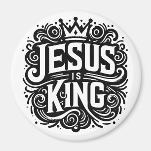 Jesus is King Magnet