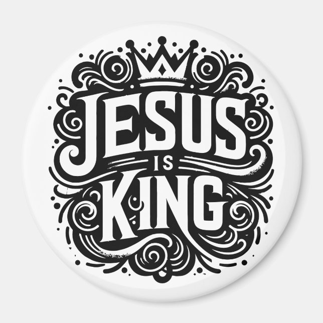 Jesus is King Magnet (Front)