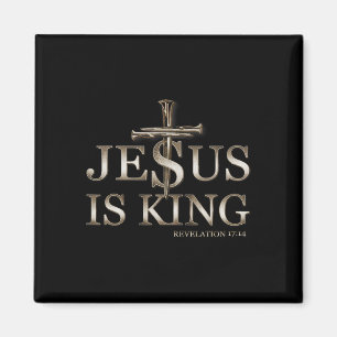 Jesus Is King Magnet