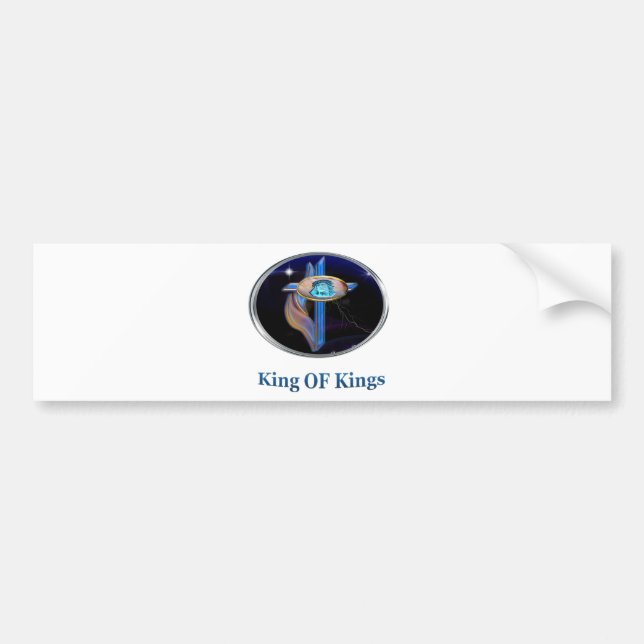 Jesus is King Of KIngs Bumper Sticker (Front)