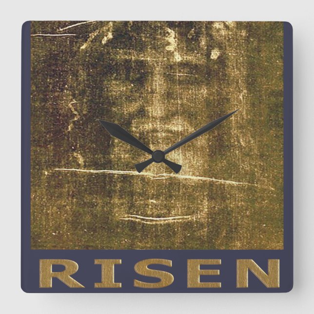 Jesus is King of Kings Square Wall Clock (Front)